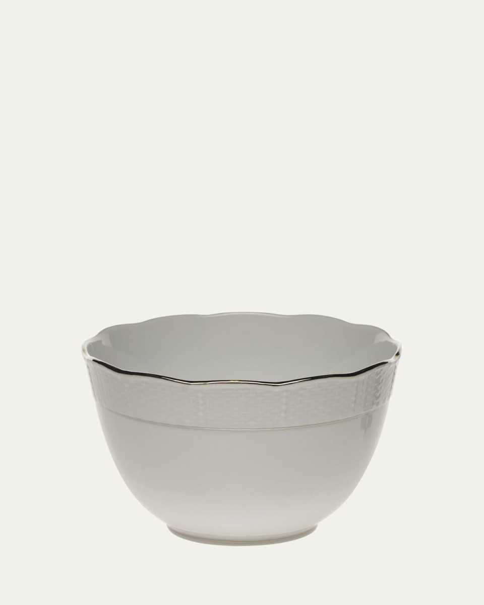 Platinum Edge Round Bowl